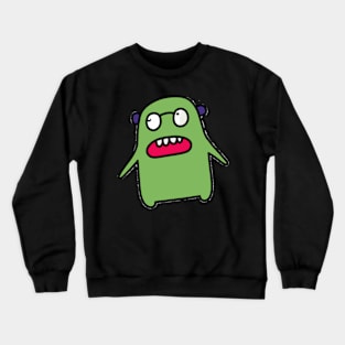 Cool Funny Green Sticker Crewneck Sweatshirt